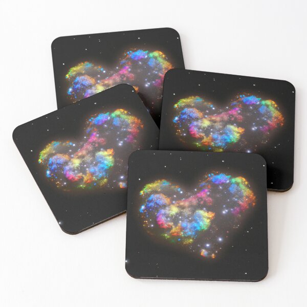 Item preview, Rainbow Starcluster Heart in Space designed and sold by Healio2.