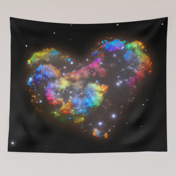 Item preview, Rainbow Starcluster Heart in Space designed and sold by Healio2.