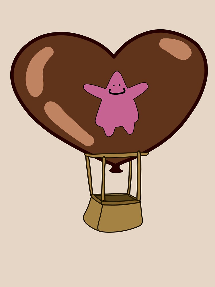 Patrick Stars Chocolate Heart Balloon From Spongebob 