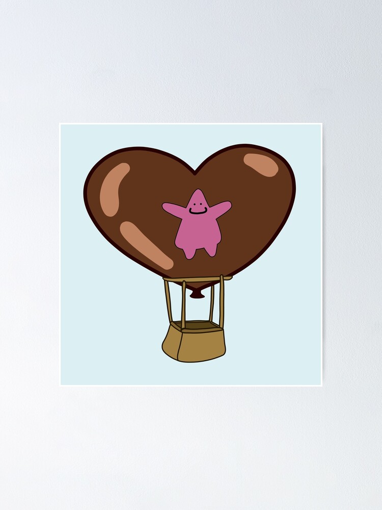 Patrick Stars Chocolate Heart Balloon From Spongebob 