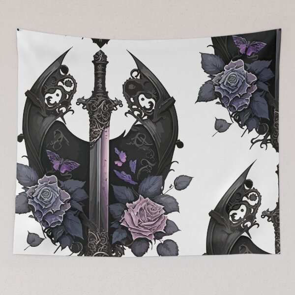 Item preview, Black element sword, Game art, RPG, pastel color art 3 designed and sold by Daimonxart.