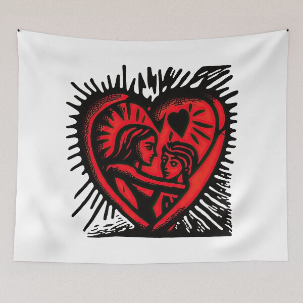 Item preview, Heart Art "Romantic Love Story" designed and sold by PurpleHydrogen.