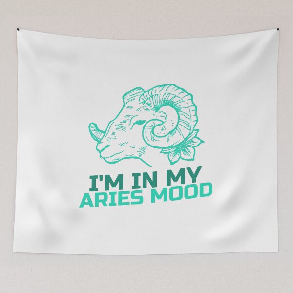 Item preview, I'm In My Aries Mood Funny Astrology designed and sold by Harmonick-Tees.