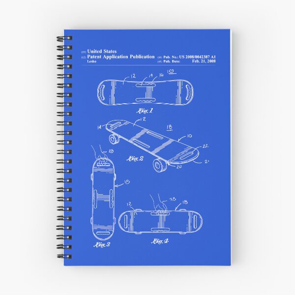 Item preview,  Skater Skateboard Skateboarding Vintage Patent Drawing Print designed and sold by ismdesigner.