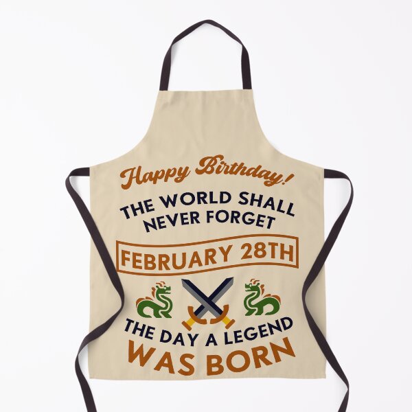 Item preview, February 28th The Day A Legend Was Born Dragons And Swords Design (Dark) designed and sold by Graograman.