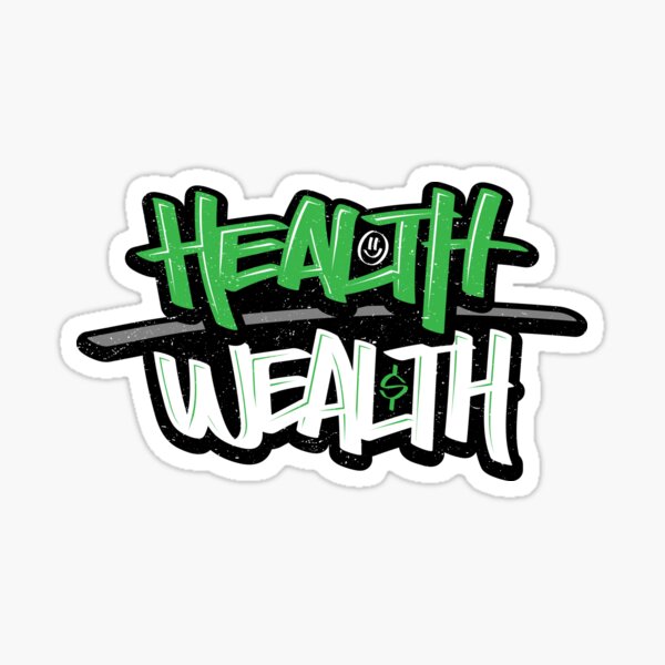 HEALTH OVER WEALTH™ Verde Version Sticker