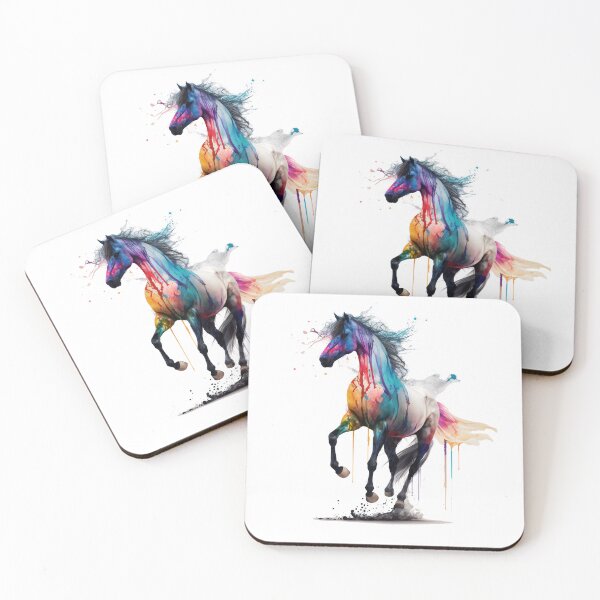 Item preview, The Majestic Horse - Dripping Ink Art Style designed and sold by Kontrst.