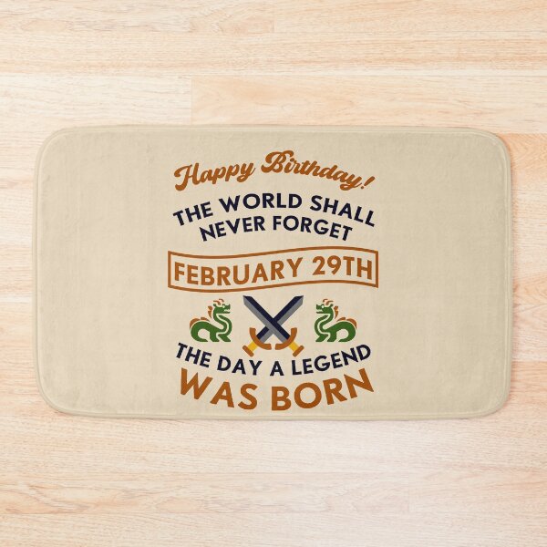 Item preview, February 29th The Day A Legend Was Born Dragons And Swords Design (Dark) designed and sold by Graograman.