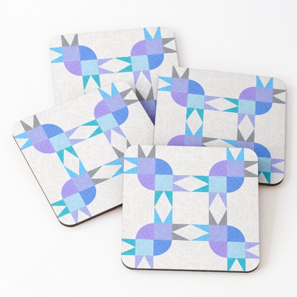 Item preview, Blue Patchwork Birds designed and sold by PurpleSandpiper.