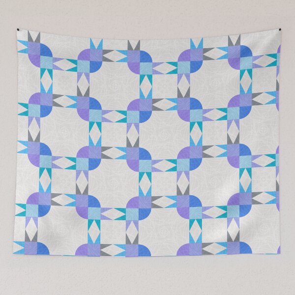 Item preview, Blue Patchwork Birds designed and sold by PurpleSandpiper.