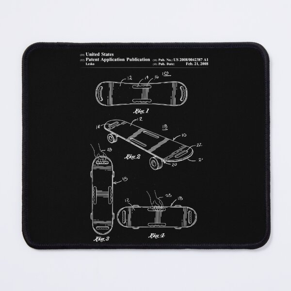Item preview, Skater Skateboard Skateboarding Vintage Patent Drawing Prin designed and sold by ismdesigner.