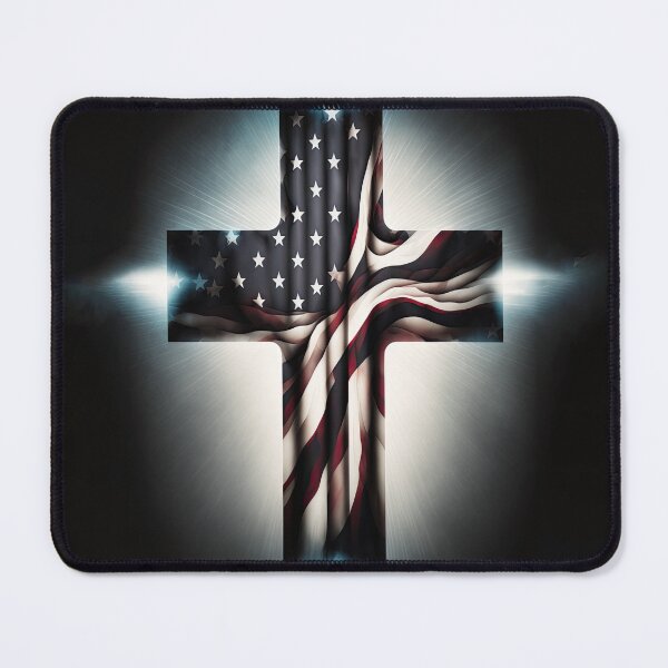 Item preview, American Flag Christian Cross designed and sold by EHouseArt.