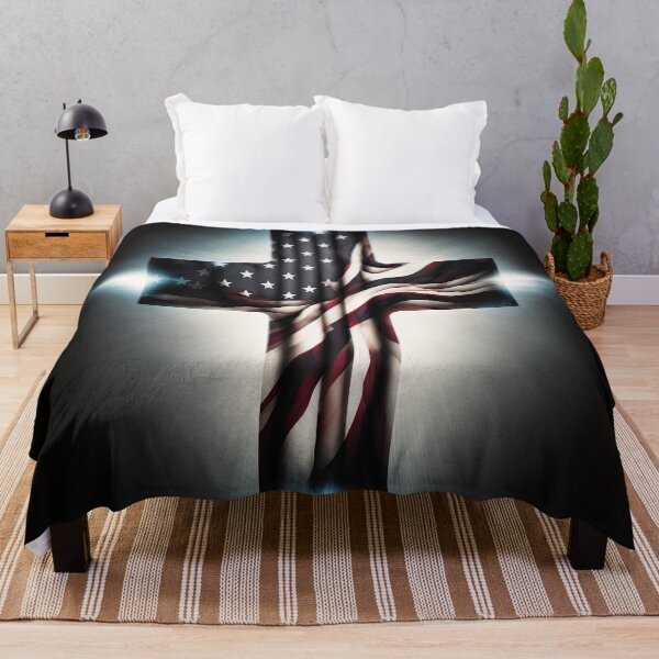 Item preview, American Flag Christian Cross designed and sold by EHouseArt.