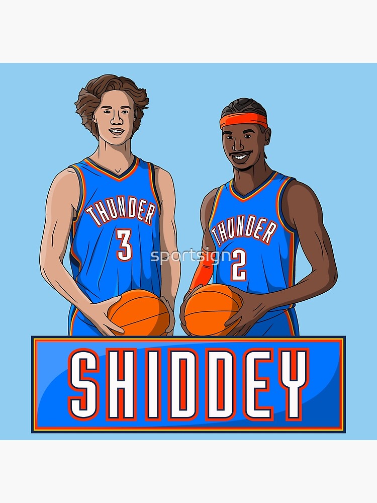 Josh Giddey and Shai Gilgeous Alexander - OKC Thunder Basketball Poster  for Sale by sportsign