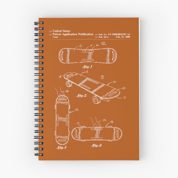 Item preview, Skater Skateboard Skateboarding Vintage Patent Drawing Print designed and sold by ismdesigner.