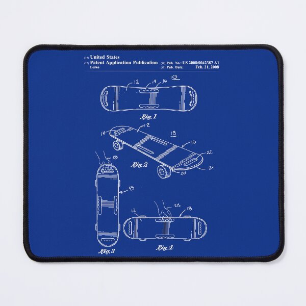 Item preview, Skater Skateboard Skateboarding Vintage Patent Drawing Print designed and sold by ismdesigner.