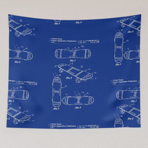 Item preview, Skater Skateboard Skateboarding Vintage Patent Drawing Print designed and sold by ismdesigner.