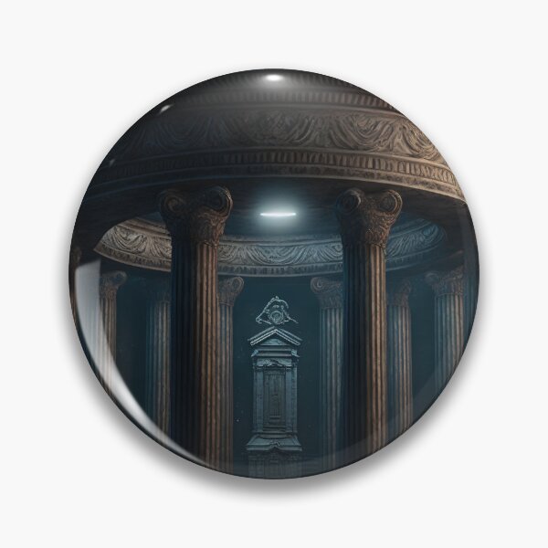 Item preview, An ancient temple seen in a dark fantasy atmosphere. designed and sold by DSAHART.
