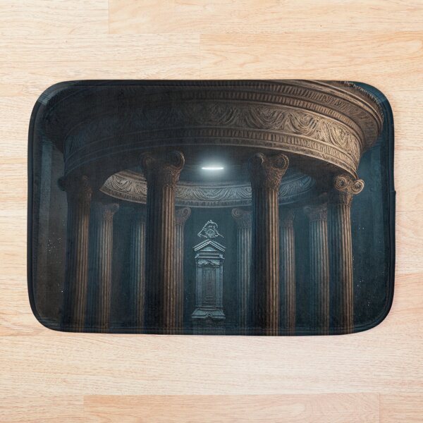 Item preview, An ancient temple seen in a dark fantasy atmosphere. designed and sold by DSAHART.