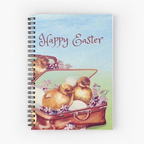Item preview, Vintage Happy Easter Bunny with Chicks designed and sold by silviaol.