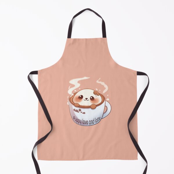 Item preview, Cute puppy love and latte for dog lovers designed and sold by CuteAndGritty.
