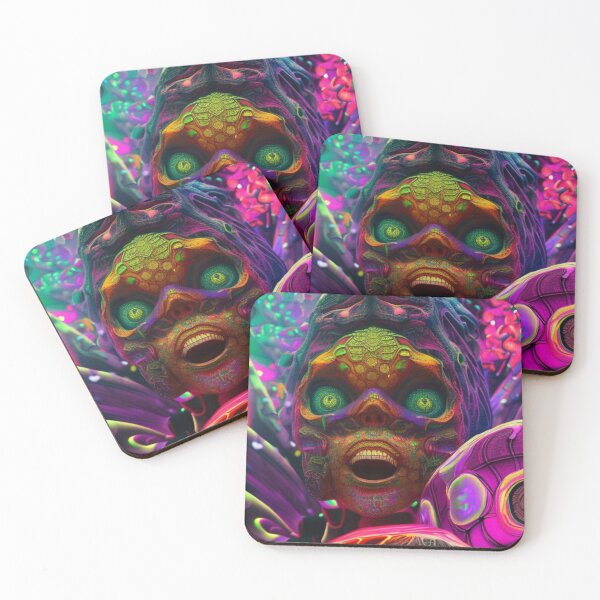 Aperçu de l'œuvre Psychedelic Face #68 - Part of Our Psychedelic Faces Collection créée et vendue par Psychedelic Psychos.