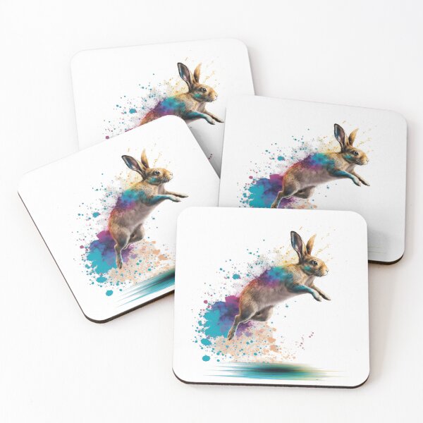 Item preview, The Majestic Rabbit - Dripping Ink Art Style designed and sold by Kontrst.
