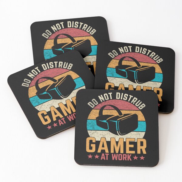 Item preview, Do Not Disturb Virtual Reality Gamer At Work Retro Headset designed and sold by DadJokeDescript.
