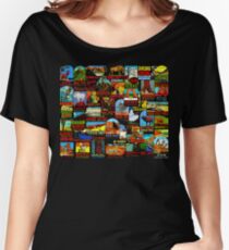 American National Parks Vintage Travel Decal Bomb Women's Relaxed Fit T-Shirt