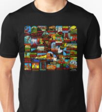 American National Parks Vintage Travel Decal Bomb Unisex T-Shirt