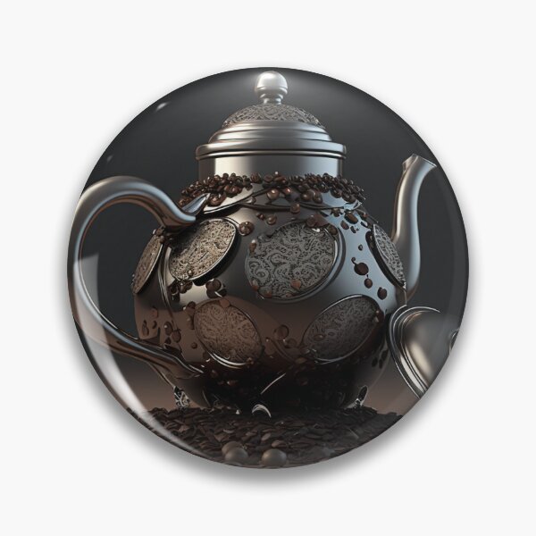Item preview, Coffee pot decorated according to a design idea with AI generated with fresh beans designed and sold by Globuwear.