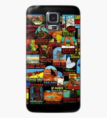 American National Parks Vintage Travel Decal Bomb Case/Skin for Samsung Galaxy