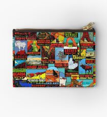 American National Parks Vintage Travel Decal Bomb Studio Pouch