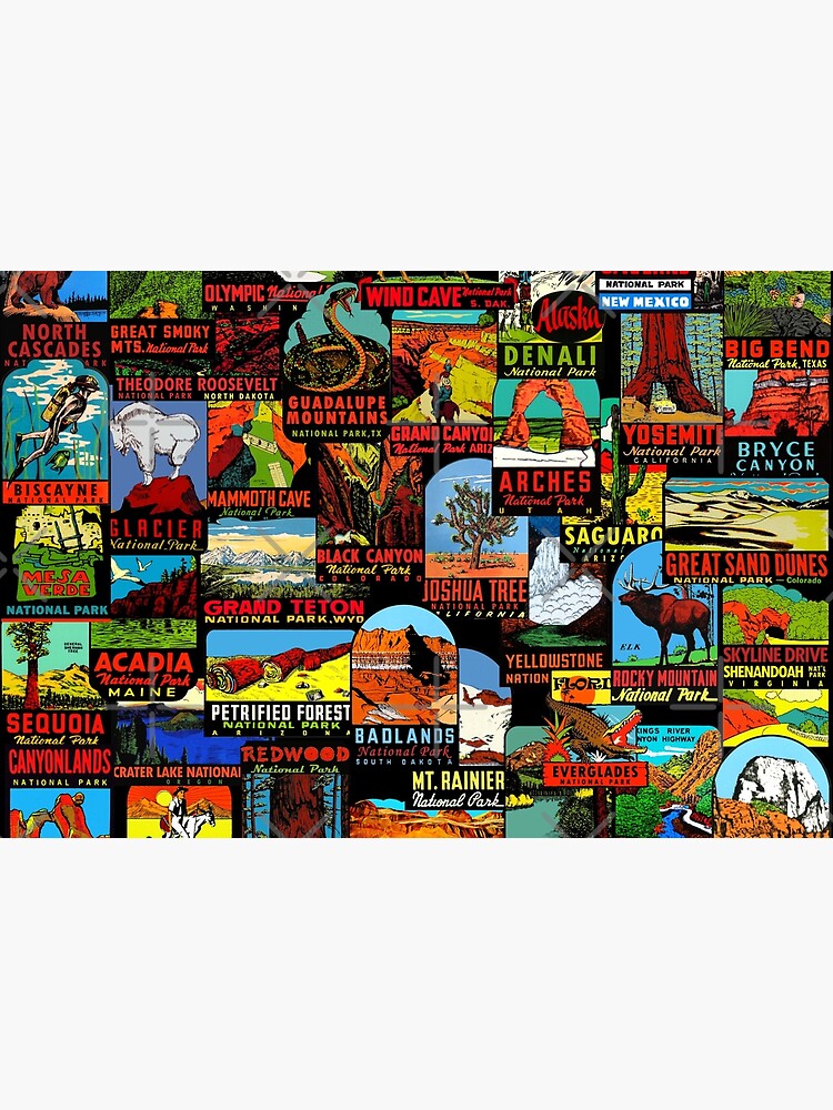 American National Parks Vintage Travel Decal Bomb by hilda74
