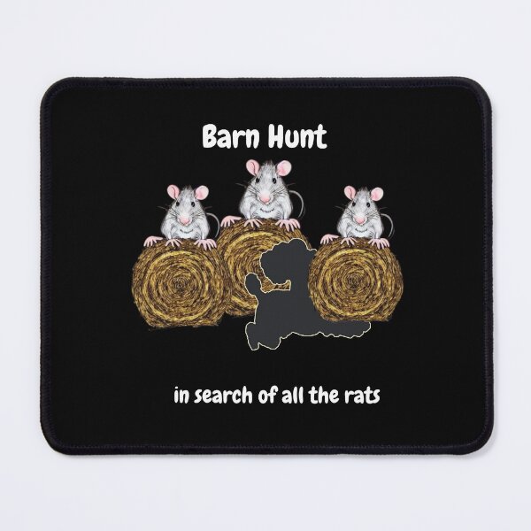 Item preview,  Funny Barn Hunt - in search of all the rats with a cute Black Poodle designed and sold by Just4doglovers.