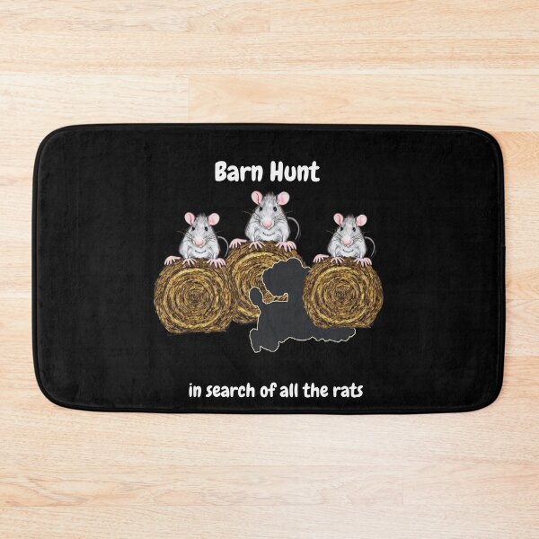 Item preview,  Funny Barn Hunt - in search of all the rats with a cute Black Poodle designed and sold by Just4doglovers.