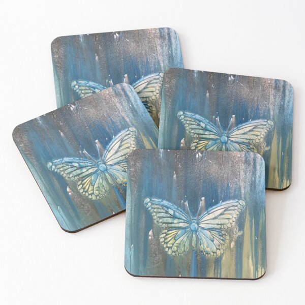 Item preview, Spread Your Artful Wings, Abstract Metallic Butterfly Art, Metamorphosis designed and sold by KirwanArt.