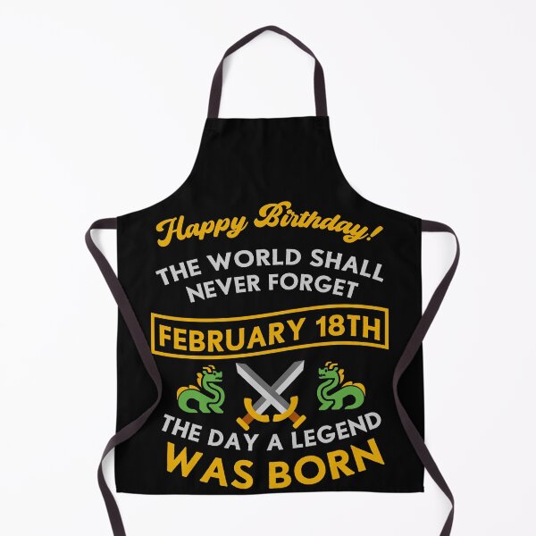 Item preview, February 18th The Day A Legend Was Born Dragons And Swords Design (Light) designed and sold by Graograman.