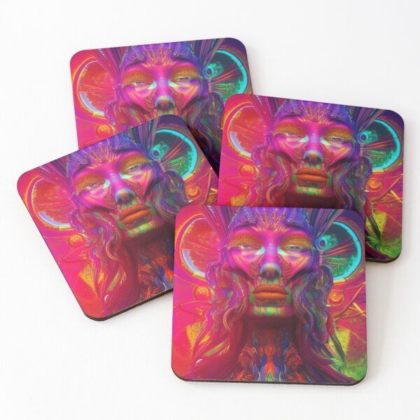 Aperçu de l'œuvre Psychedelic Face #71 - Part of Our Psychedelic Faces Collection créée et vendue par Psychedelic Psychos.