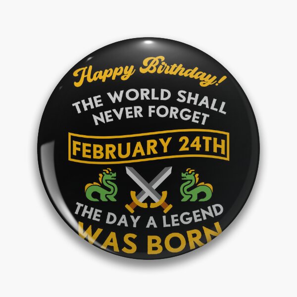 Item preview, February 24th The Day A Legend Was Born Dragons And Swords Design (Light) designed and sold by Graograman.
