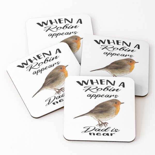 Item preview, When a Robin appears Dad is near - Robin Redbreast  designed and sold by Ikgha.