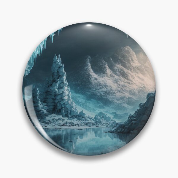 Item preview, A secret cosmic cave found beneath a frozen lake. designed and sold by DSAHART.