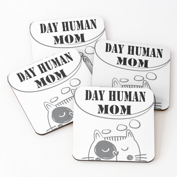 Item preview, T-Shirt HAPPY DAY HUMAN MOM designed and sold by SOLAYMSHOP.