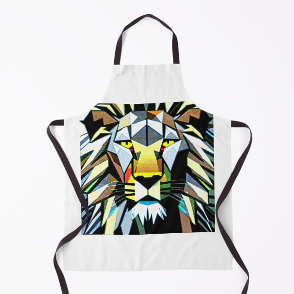 Item preview, A Robotic Lion Painting Wall Paper AI Generative Stock Modern Artwork designed and sold by Mohammed Sohail Khan.