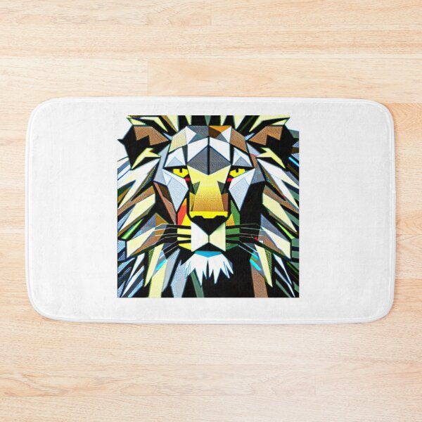 Item preview, A Robotic Lion Painting Wall Paper AI Generative Stock Modern Artwork designed and sold by Mohammed Sohail Khan.