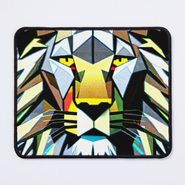 Item preview, A Robotic Lion Painting Wall Paper AI Generative Stock Modern Artwork designed and sold by Mohammed Sohail Khan.