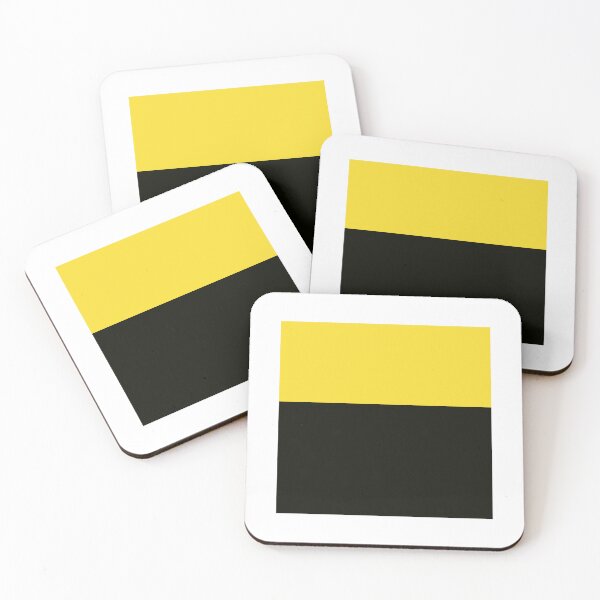 Item preview, Black Yellow Color Block designed and sold by wordznart.