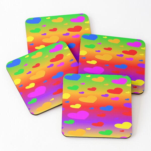 Item preview, VALENTINE'S DAY - MULTICOLOR HEARTS WALLPAPER designed and sold by CheeryDK.