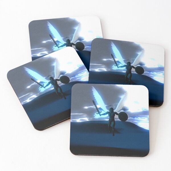 Item preview, Arcángel Miguel Nuestro Protector - Azul designed and sold by m2inspiration.