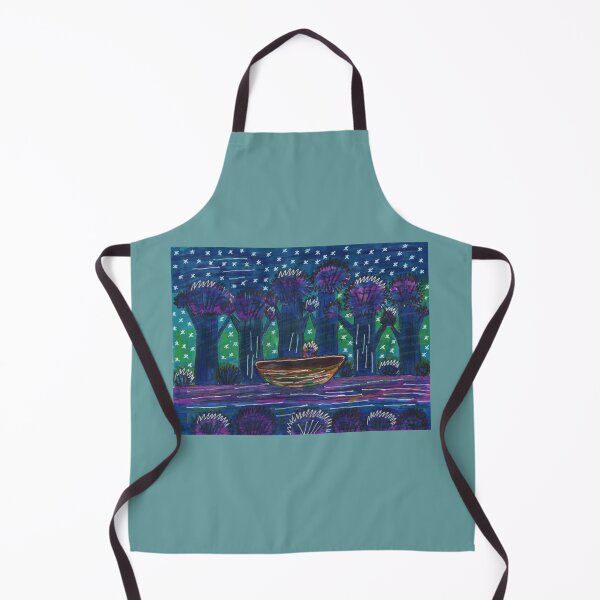 Item preview, Boat Floating on the River designed and sold by mila-ola.